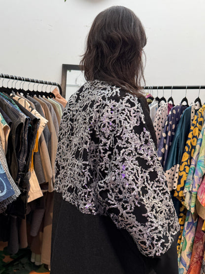 Boho Heritage - Sobretodo Denim con Lentejuelas